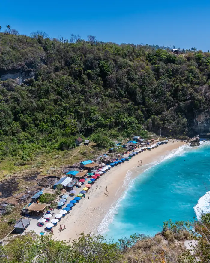 Gaafste bezienswaardigheden op Nusa Penida, Bali, Indonesië