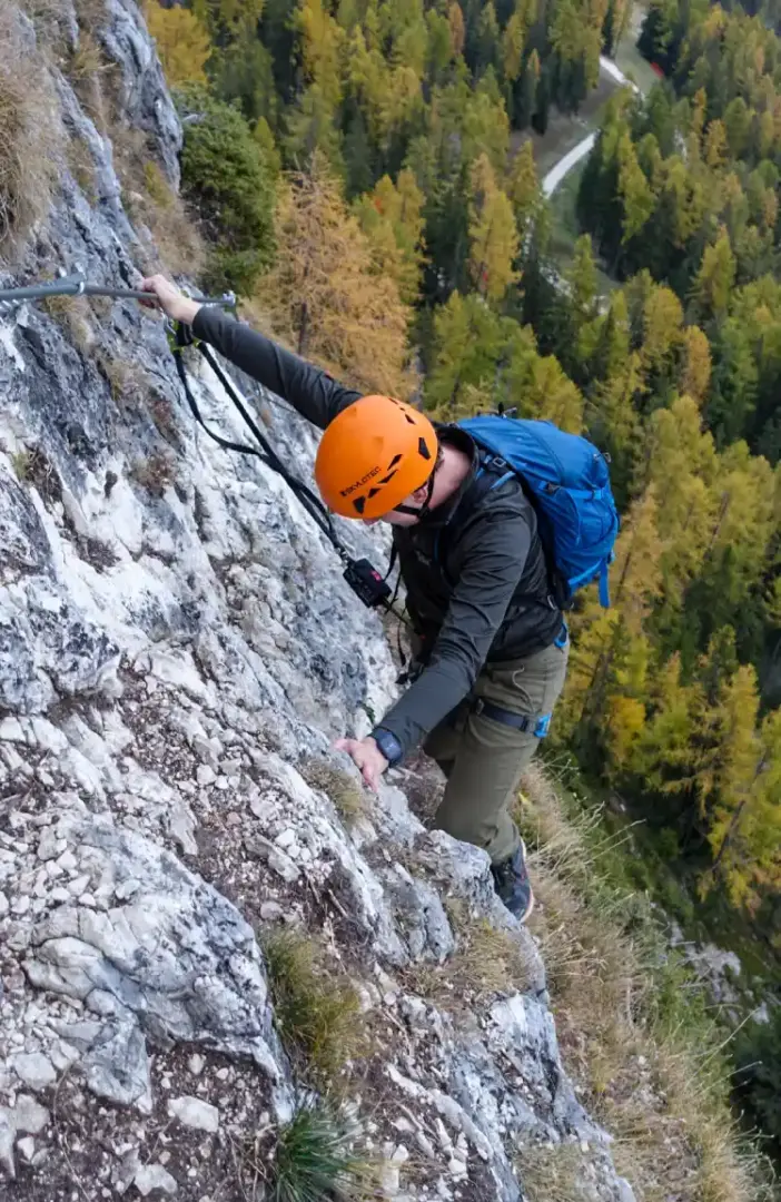 5x duurzame activiteiten in de Dolomieten - Via Ferrata Les Cordes