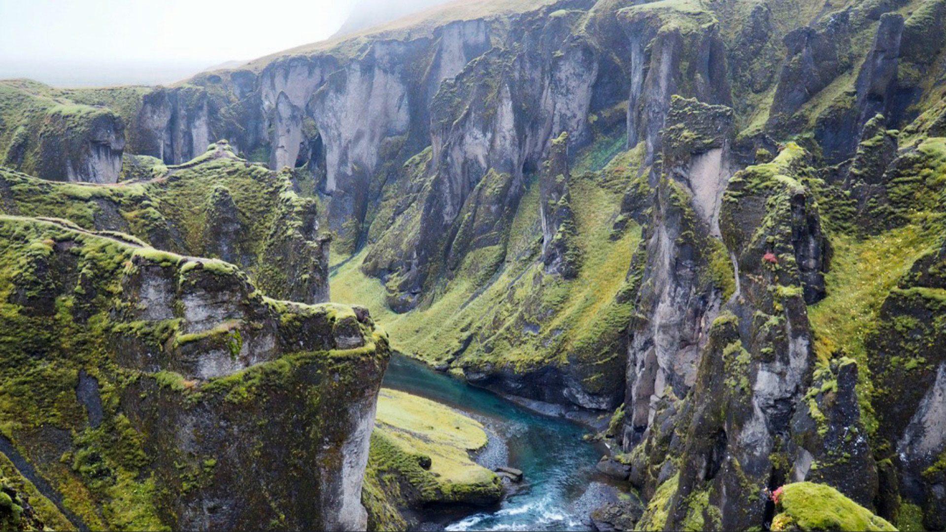 Afbeelding IJsland canyon